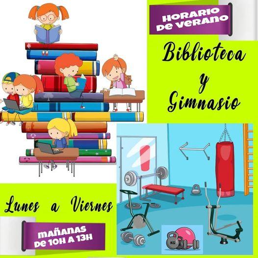 Imagen Horario de apertura de biblioteca y gimnasio en verano