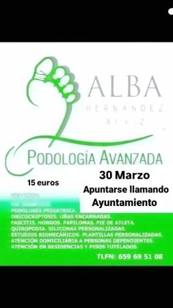 Imagen 30 de Marzo - VISITA DE LA PODÓLOGA A PORTEZUELO EL DÍA 30 DE MARAZO DE 2026.