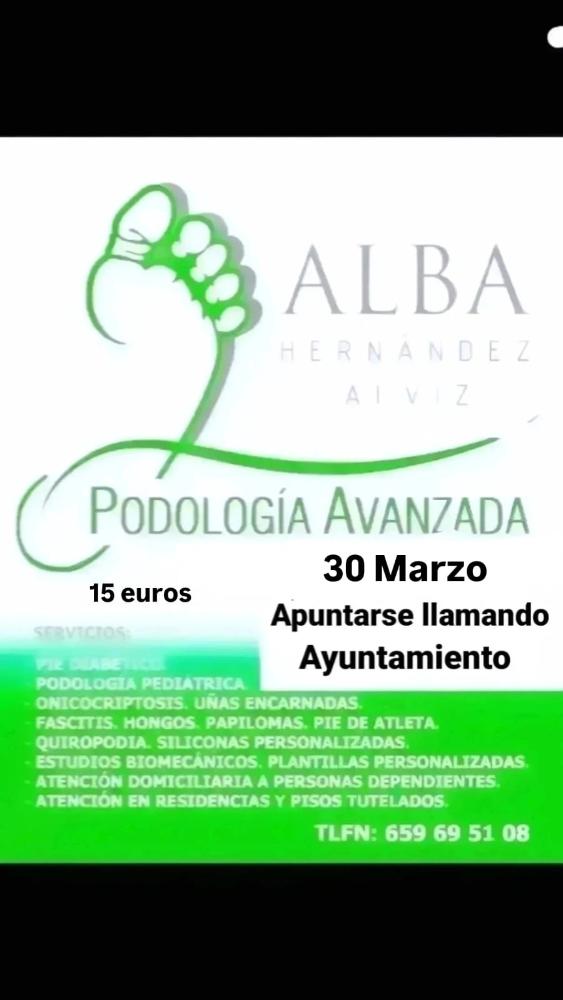 Imagen 30 de Marzo - VISITA DE LA PODÓLOGA A PORTEZUELO EL DÍA 30 DE MARAZO DE 2026.